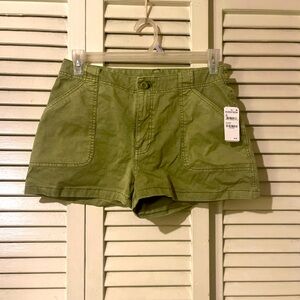 Olive green shorts